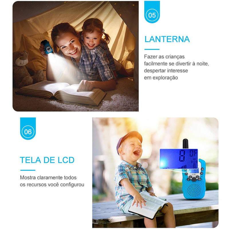 Walkie Talkie Portátil infantil - E-commerceBrasil