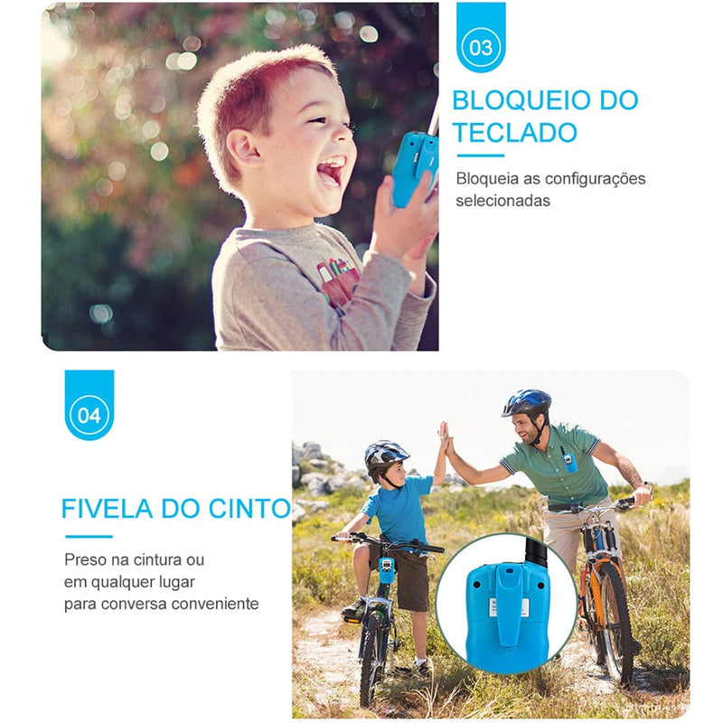 Walkie Talkie Portátil infantil - E-commerceBrasil