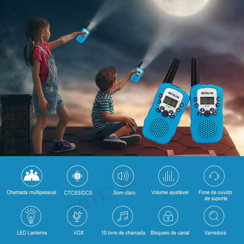 Walkie Talkie Portátil infantil - E-commerceBrasil