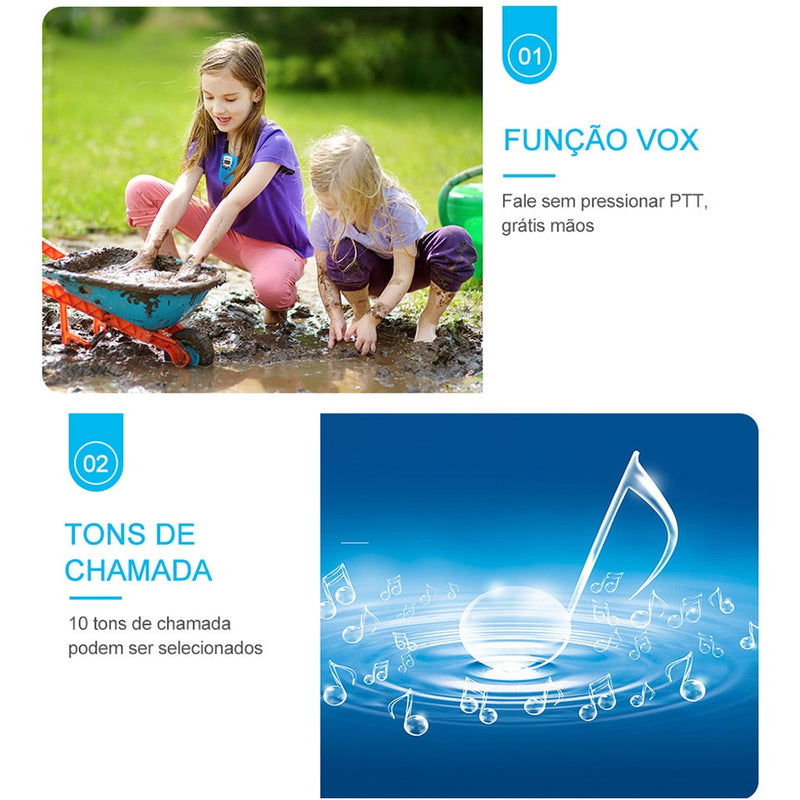 Walkie Talkie Portátil infantil - E-commerceBrasil